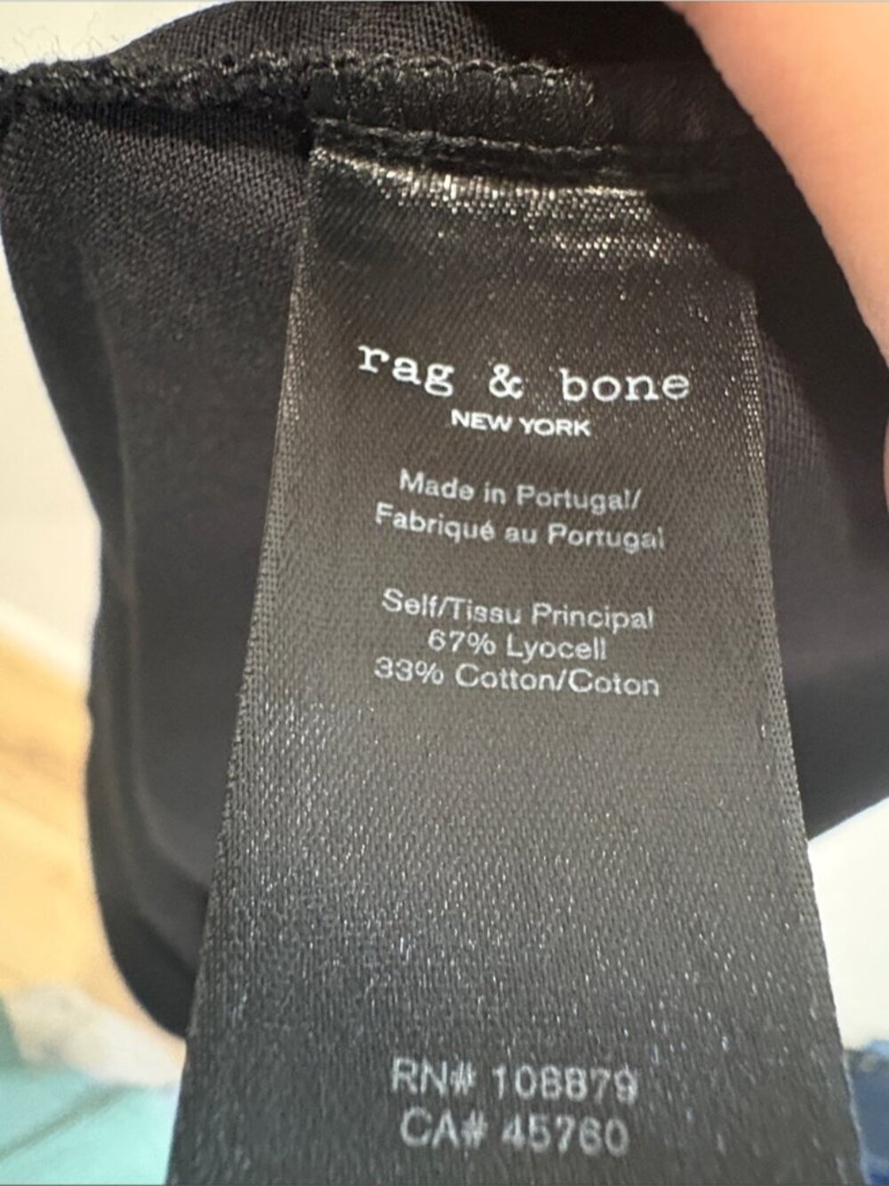 Rag and Bone Ina Black T-Shirt Ruched Midi Dress - Picture 9 of 9